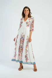 DERHY - abito madras - BLANC