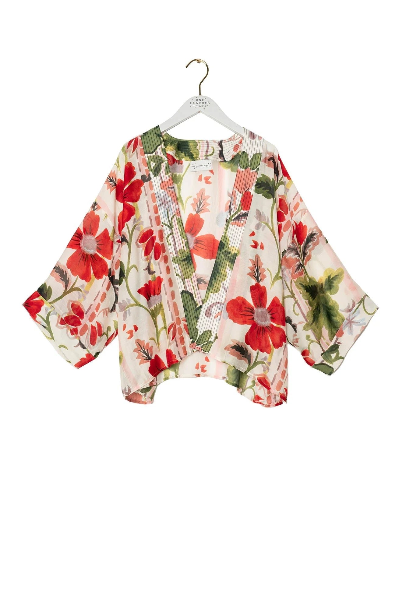 ONE HUNDRED STARS - kimono corto - POPPY RED