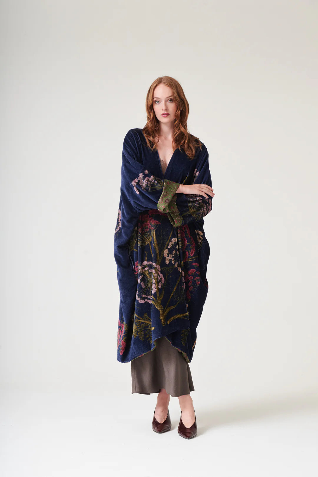 one-hundred-stars-1 - kimono velluto grande - PARSLEY SEED NAVY
