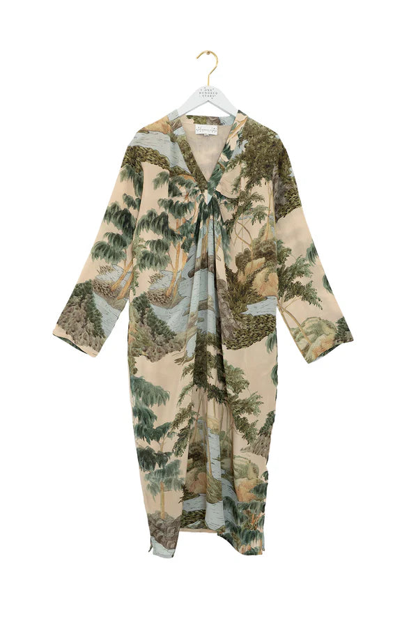 one-hundred-stars midi dress - RIVERS TREES NATURAL