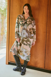one-hundred-stars midi dress - RIVERS TREES NATURAL