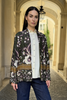 WU-SIDE - giacca kimono fantasia - VERDE