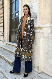 WU-SIDE - kimono fantasia viscosa - VERDE