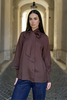 WU-SIDE - camicia fiocco viscosa - MARRONE