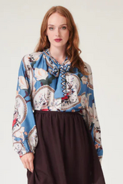 one-hundred-stars  blouse - MAGNOLIA PLASTER BLUE
