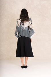 ONE HUNDRED STARS - kimono corto - STORK SLATE