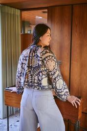 one-hundred-stars blouse - SUSANI CHARCOAL