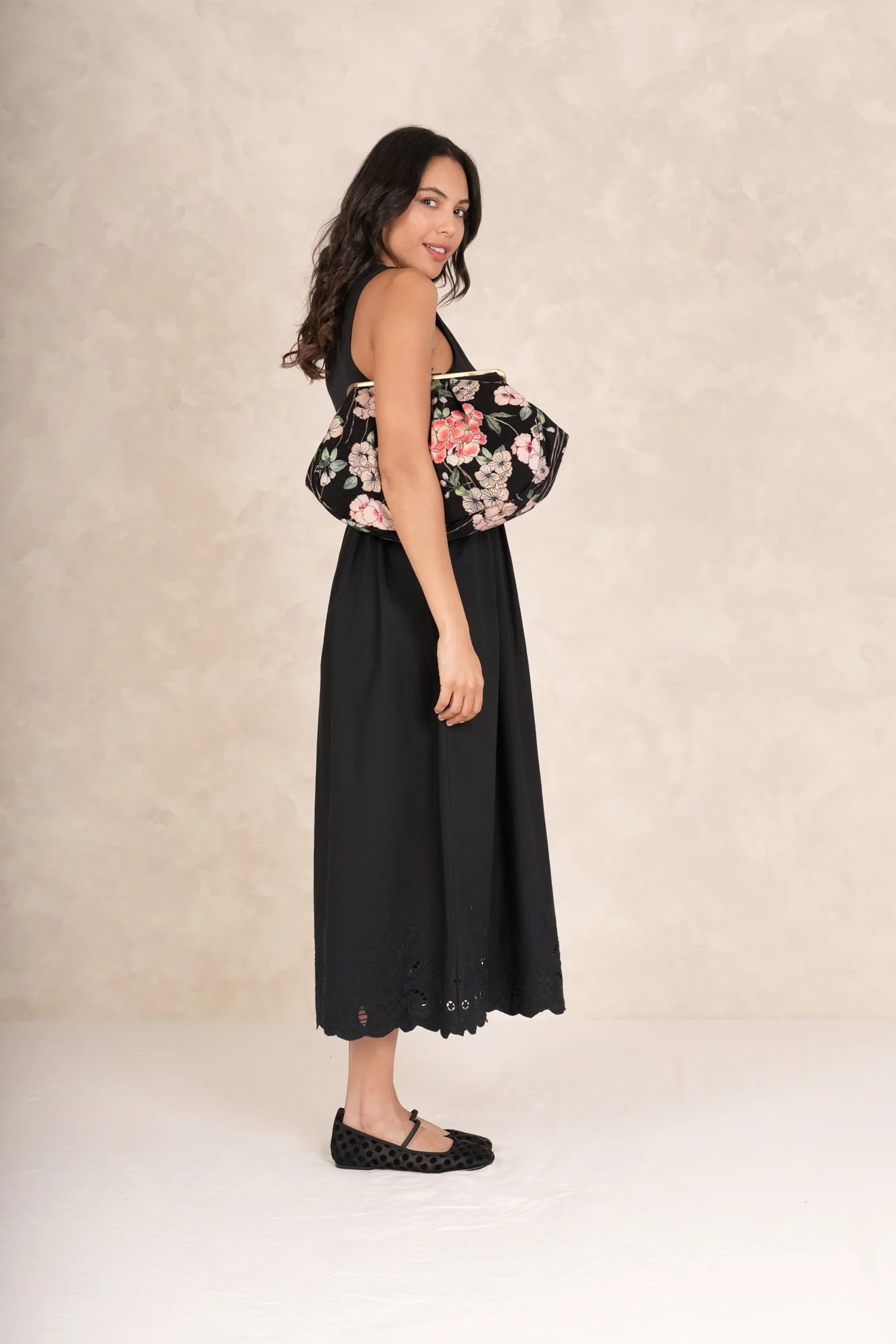 ONE HUNDRED STARS - clutch bag - BLOSSOM BLACK