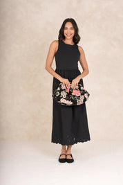 ONE HUNDRED STARS - clutch bag - BLOSSOM BLACK
