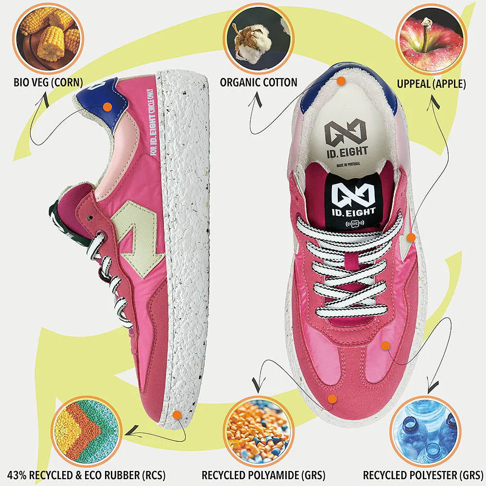 ID EIGHT - uriduri sneakers vegane - FUXIA VIBES