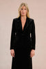 MOLLY BRACKEN - giacca blazer velluto - BLACK