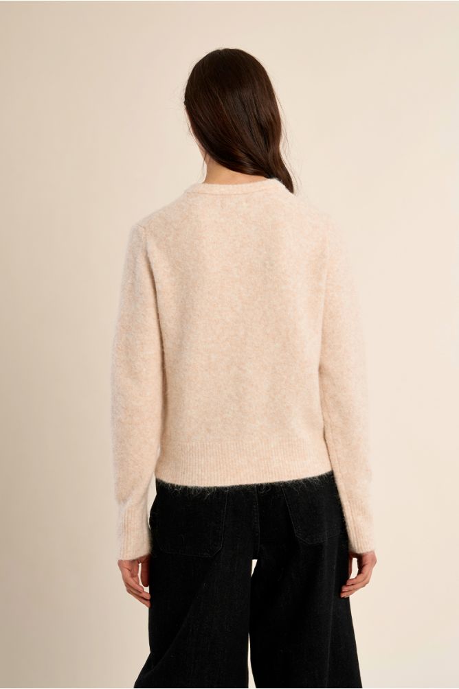 MOLLY BRACKEN - ladies knitted cardigan - OFF WHITE