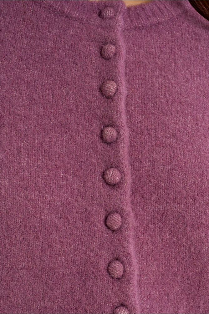 MOLLY BRACKEN - ladies knitted cardigan - MAUVE