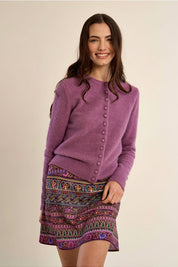 MOLLY BRACKEN - ladies knitted cardigan - MAUVE