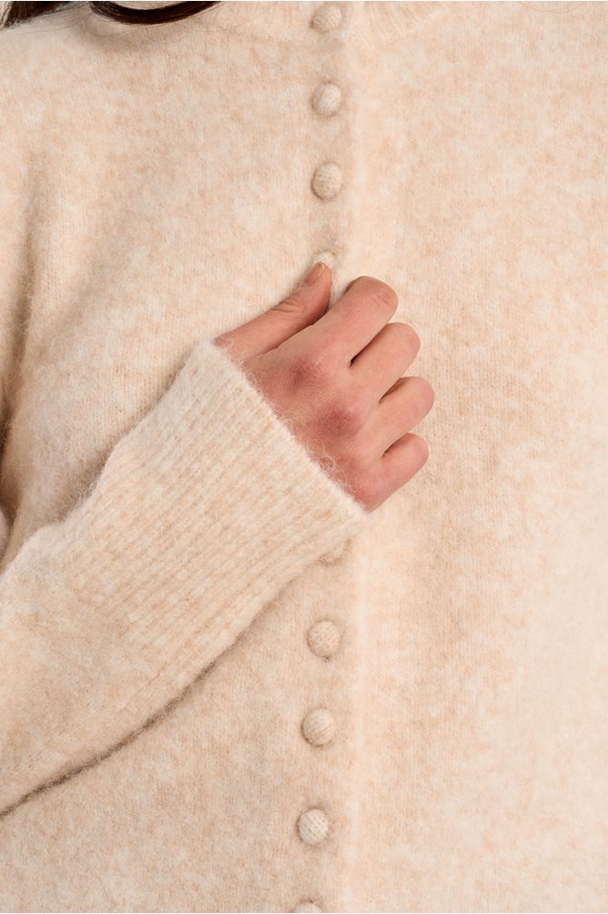 MOLLY BRACKEN - ladies knitted cardigan - OFF WHITE