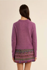 MOLLY BRACKEN - ladies knitted cardigan - MAUVE
