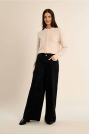 MOLLY BRACKEN - ladies knitted cardigan - OFF WHITE