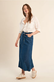 MOLLY BRACKEN - ladies woven shirt - OFF WHITE