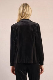 MOLLY BRACKEN - giacca blazer velluto - BLACK