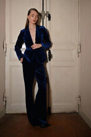 MOLLY BRACKEN - pantalone velluto - COBALT BLUE
