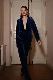 MOLLY BRACKEN - pantalone velluto - COBALT BLUE