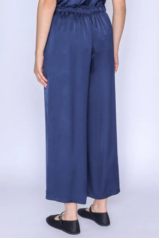 Flow - Pantalone Seta Viscosa Blue