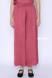 Flow - Pantalone Seta Viscosa Rose Wine