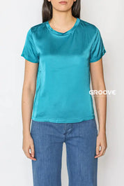 Flow - T-Shirt Viscosa Blue Teal