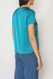 Flow - T-Shirt Viscosa Blue Teal