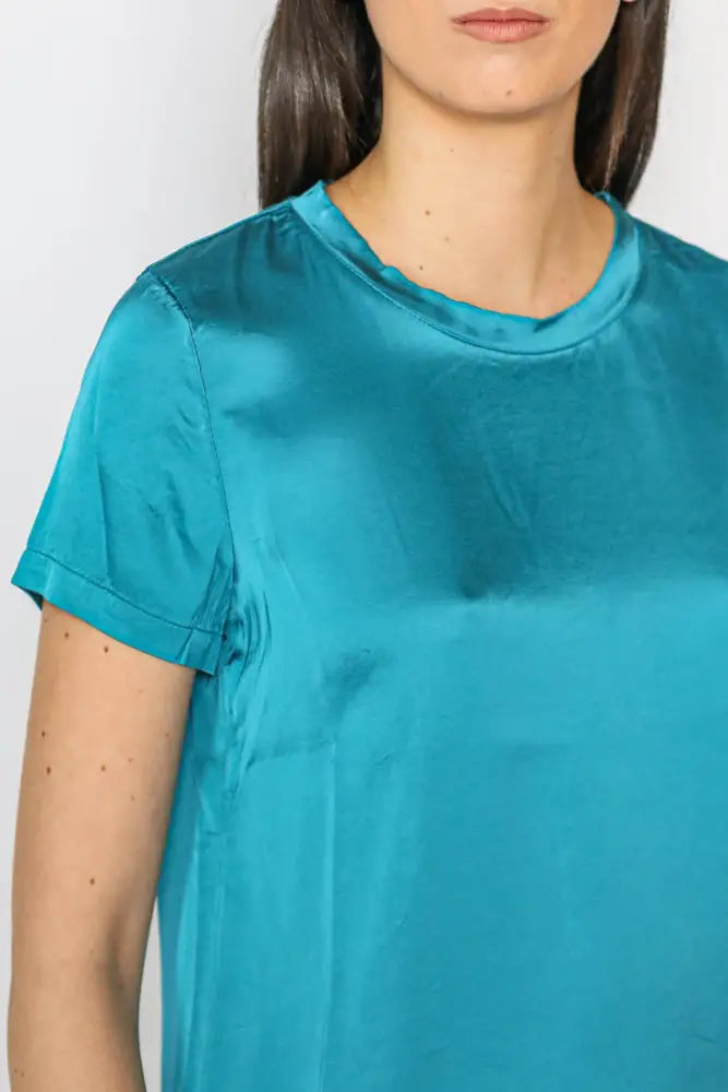 Flow - T-Shirt Viscosa Blue Teal