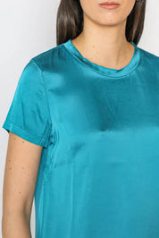 Flow - T-Shirt Viscosa Blue Teal