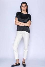 Flow - T-Shirt Viscosa Nero