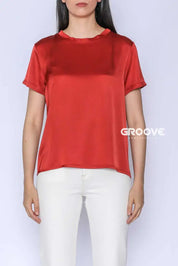 Flow - T-Shirt Viscosa Pompeian Red