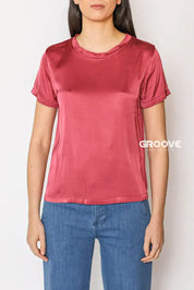 Flow - T-Shirt Viscosa Rose Wine