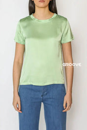 Flow - T-Shirt Viscosa Verde Tendril