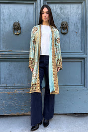 WU-SIDE - kimono viscosa - MENTA