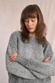 MOLLY BRACKEN - knitted sweater - GREY
