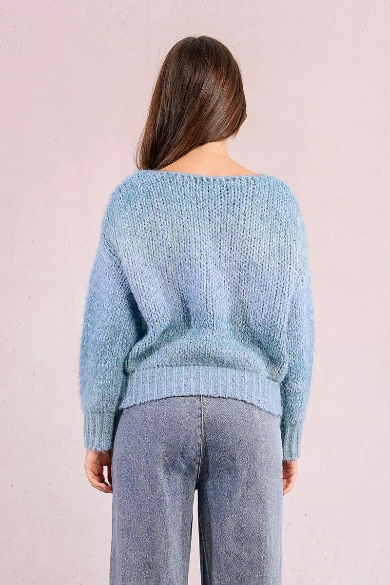 MOLLY BRACKEN - knitted sweater - BLUE