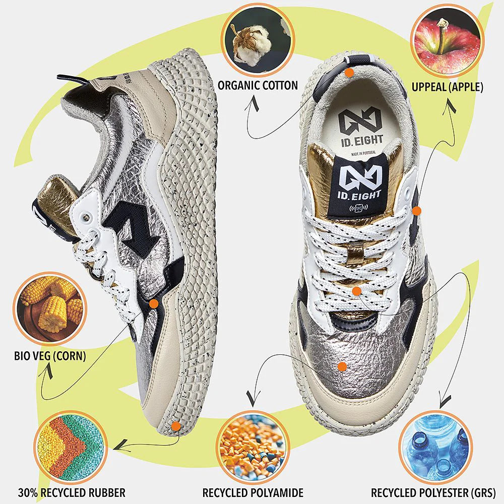 ID EIGHT - sneakers hana - SILVER