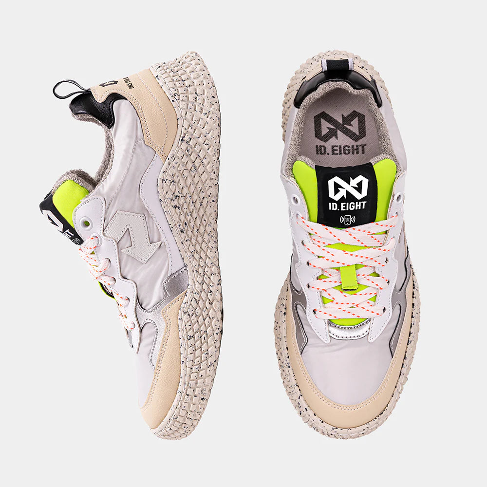 ID EIGHT - sneakers hana - WHITE CRINKLE