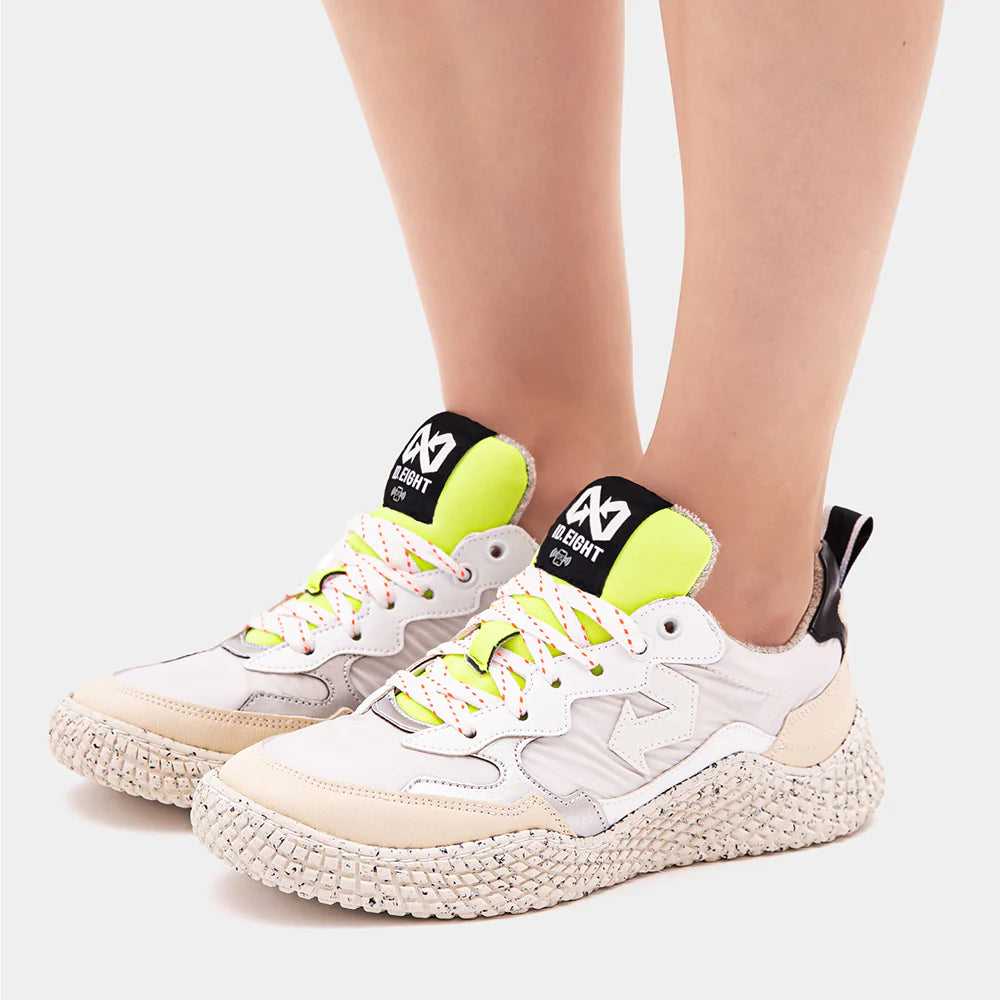 ID EIGHT - sneakers hana - WHITE CRINKLE