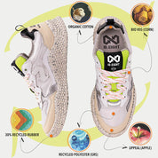 ID EIGHT - sneakers hana - WHITE CRINKLE