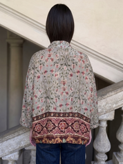 WU-SIDE - giacca kimono bomber - GRIGIO