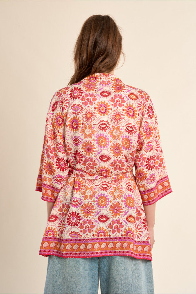 MOLLY BRACKEN - kimono ladies woven - ORANGE MELIS