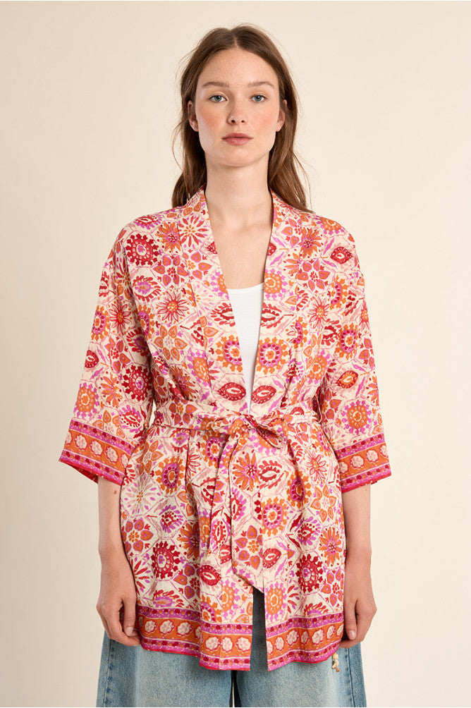 MOLLY BRACKEN - kimono ladies woven - ORANGE MELIS