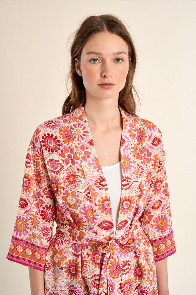 MOLLY BRACKEN - kimono ladies woven - ORANGE MELIS