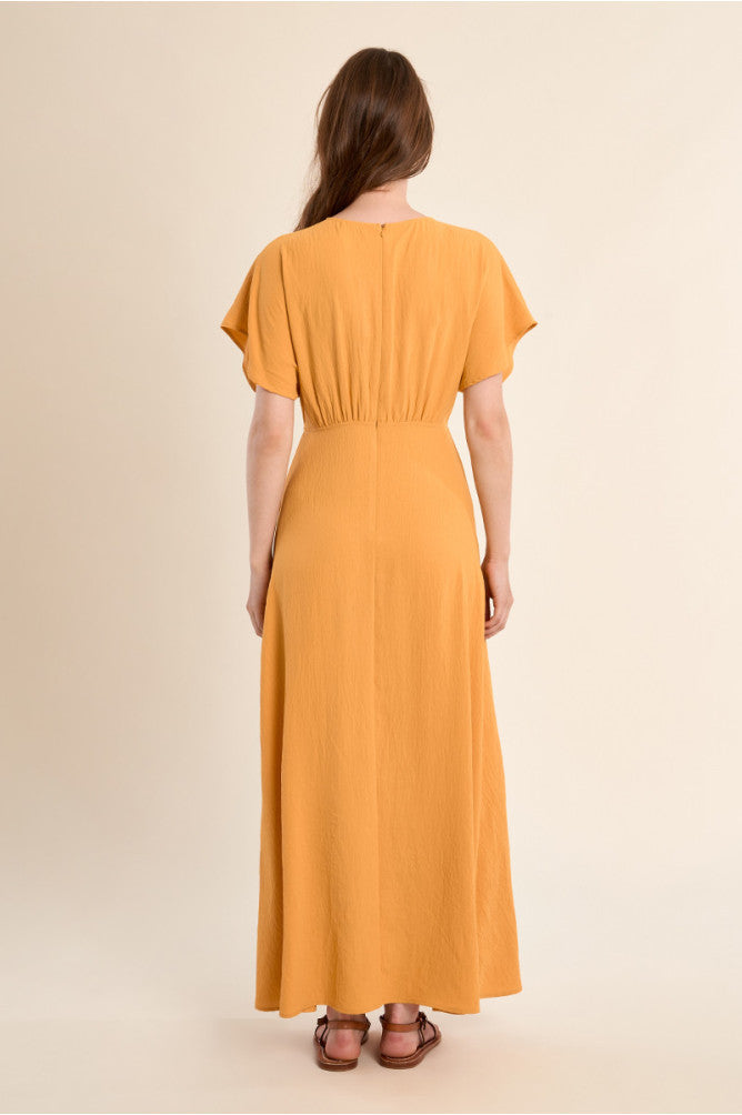 MOLLY BRACKEN - ladies woven dress - MANGO YELLOW