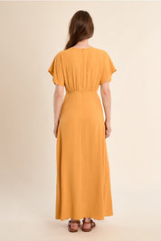 MOLLY BRACKEN - ladies woven dress - MANGO YELLOW