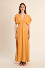 MOLLY BRACKEN - ladies woven dress - MANGO YELLOW