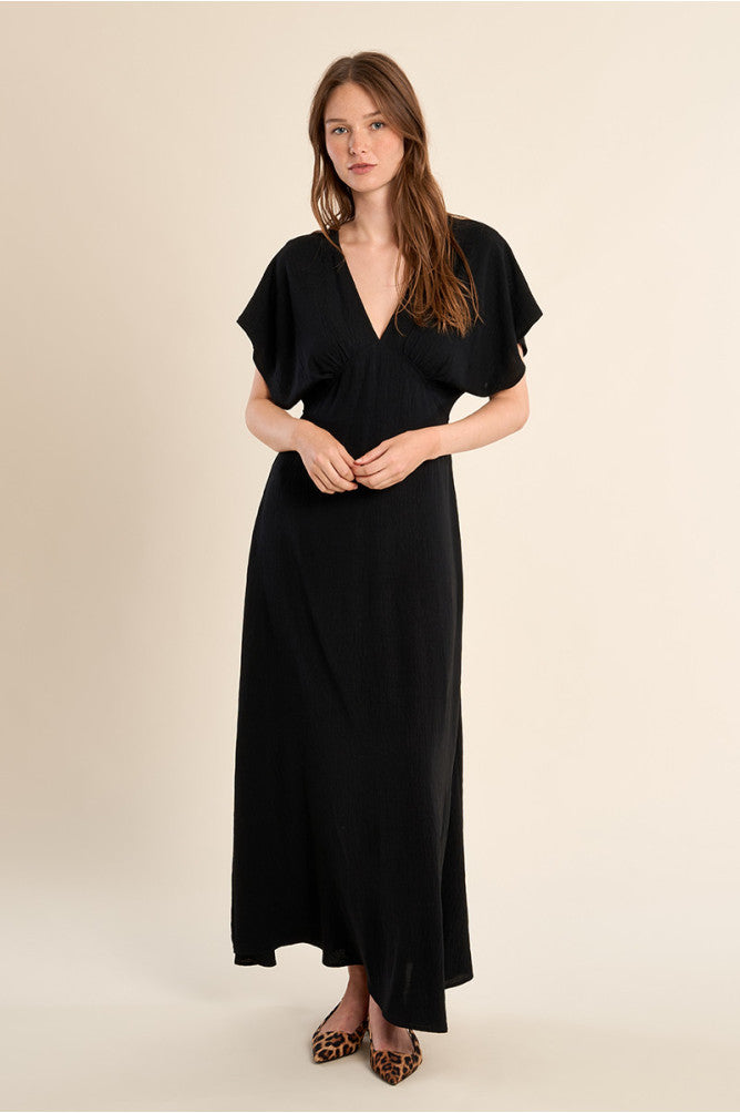 MOLLY BRACKEN - ladies woven dress - BLACK